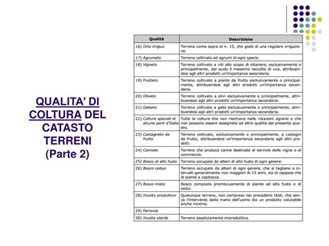 catasto qualità area